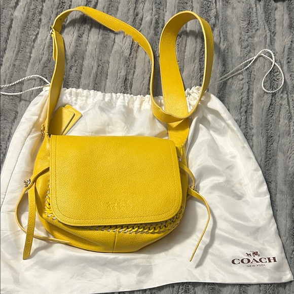 Coach Vibrant Yellow Crossbody Bag - Picture 1 of 6